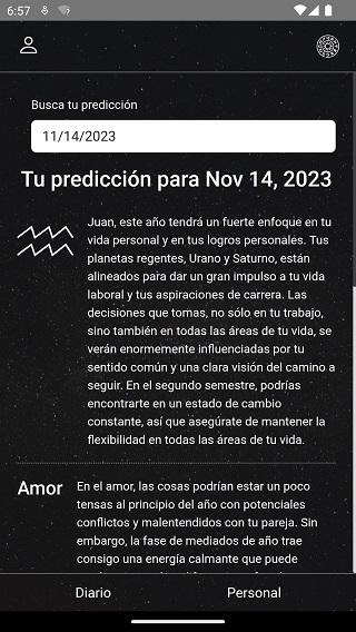 Signo Visión: Horóscopo personal