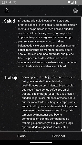 Signo Visión: Horóscopo personal